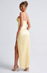 Alora Maxi Dress - Lemon