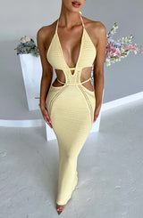 Arabella Maxi Dress - Lemon Dress Babyboo Fashion Premium Exclusive Design