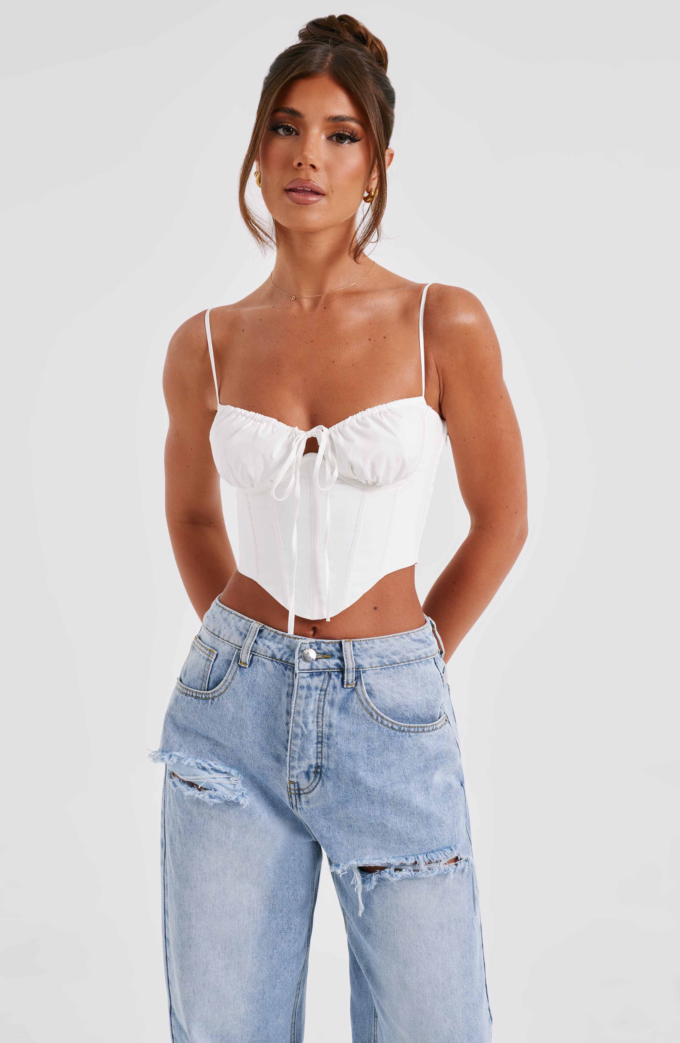 Clara Corset - Ivory Tops XS Babyboo Fashion Premium Exclusive Design