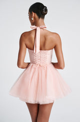 Keely Mini Dress - Soft Peach