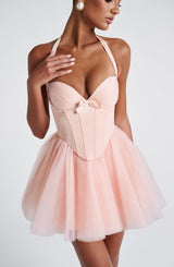 Keely Mini Dress - Soft Peach