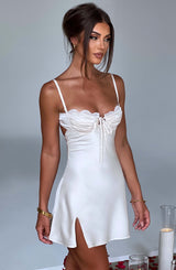 Sherise Mini Dress - Ivory Dress Babyboo Fashion Premium Exclusive Design
