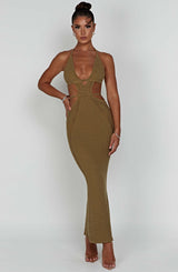 Arabella Maxi Dress - Khaki