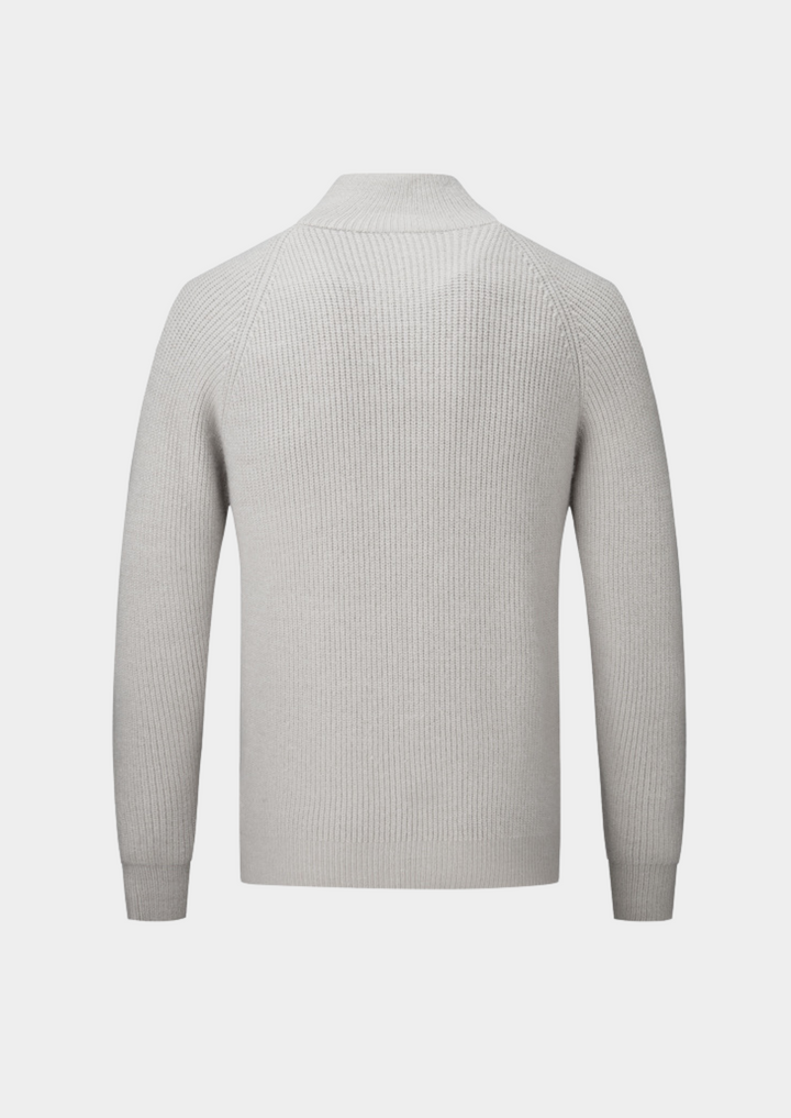 100% Merino Wool ZIPPED CARDIGAN