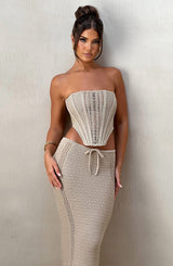 Carly Corset - Beige Tops XS Babyboo Fashion Premium Exclusive Design
