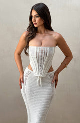 Carly Corset - White Tops Babyboo Fashion Premium Exclusive Design