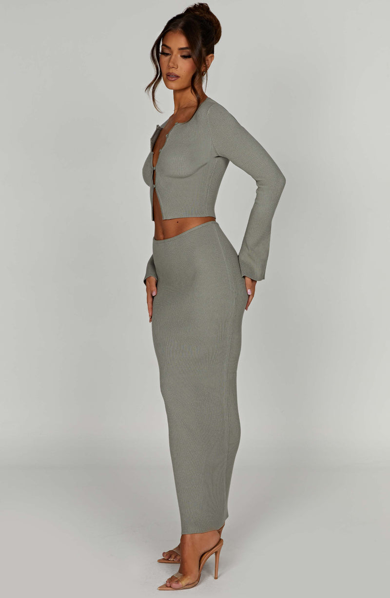 Elia Maxi Skirt - Khaki