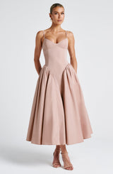 Emerson Midi Dress - Clay