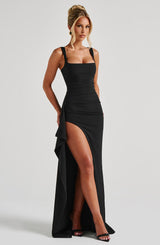 Katana Maxi Dress - Black