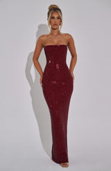 Neriah Maxi Dress - Wine
