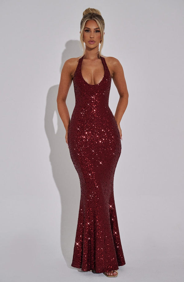 Odette Maxi Dress - Wine Dress XS Babyboo Fashion Premium Exclusive Design