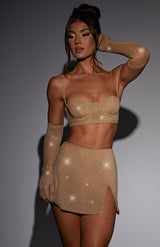Posie Top - Gold Sparkle Tops XS Babyboo Fashion Premium Exclusive Design