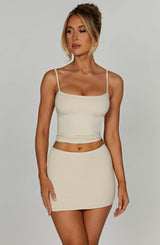 Rein Mini Skirt - Cream